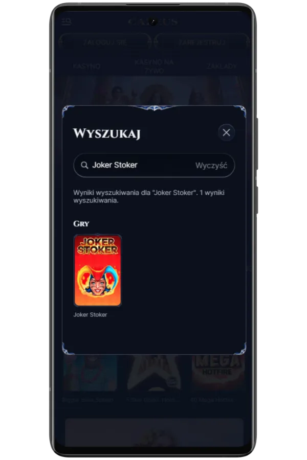 Wyszukiwanie gry Joker Stoker w lobby kasyna online